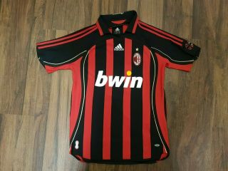 Ac Milan 2006 2007 Adidas Football Shirt Soccer Jersey 3 Maldini 060747