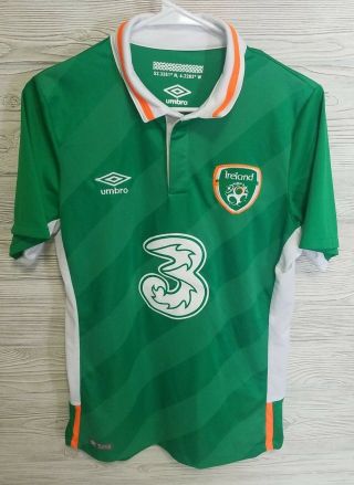 Republic Of Ireland Umbro Official Mens Small Soccer Jersey 2016 - 2017