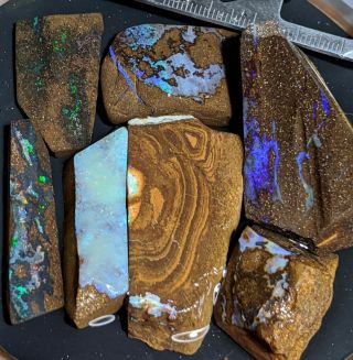 Nr 579cts Large Size Rough Boulder Opal Queensland Australia For Lapidary