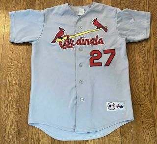 Scott Rolen 27 St.  Louis Cardinals Majestic Mlb Baseball Stitched Jersey Large