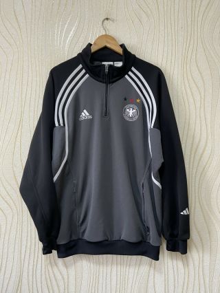 Germany Training Football Soccer Track Top Jacket Adidas Sz L