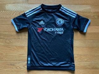 Adidas Climacool Chelsea Football Club Samsung Youth Soccer Jersey Size S Black