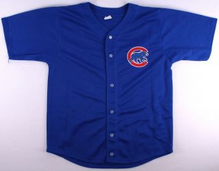 SIGNED Jorge Soler 68 CHICAGO CUBS blue XL jersey w/ PSA/DNA & hologram 3