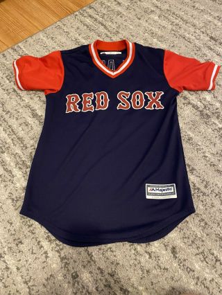 Boston Red Sox J.  D.  Martinez Jersey,  2018 Players Weekend,  “flaco”,  Majestic