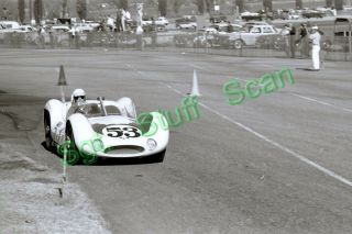 1961 Cscc Sports Car Racing Photo Negative Bill Krause Maserati Pomona,  Ca.