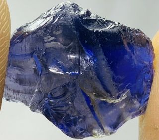 Aaa,  Quality Facet 16.  75 Carat Iolite Rough Gemstone From Tanzania