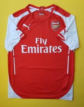 Arsenal Jersey Medium 2014 2015 Home Shirt Puma Soccer Football Ig93