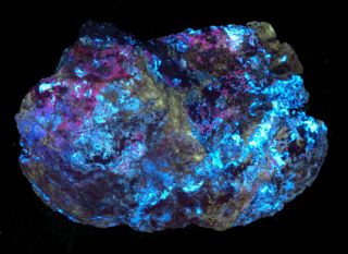 Wow Colorful Sw/uv Fluorescent From The White Elephant Mine,  Ca.  112