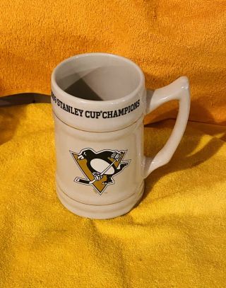 2009 Pittsburgh Penguins Stanley Cup Champions Beer Stein - Nhl Hockey