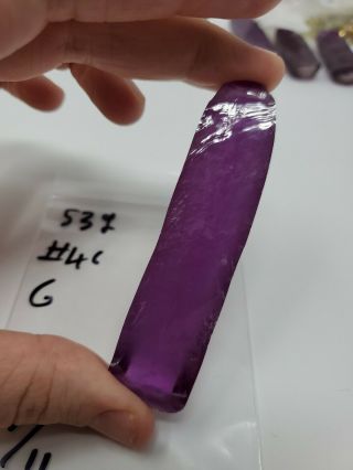 Synthetic Alexandrite Purple Sapphire Corundum 46 Boule Facet Rough