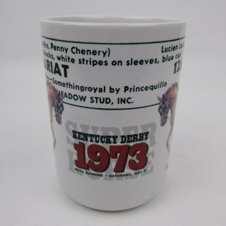 Secretariat 1973 Kentucky Derby Meadow Stud Horse 126 Ia Large Coffee Mug