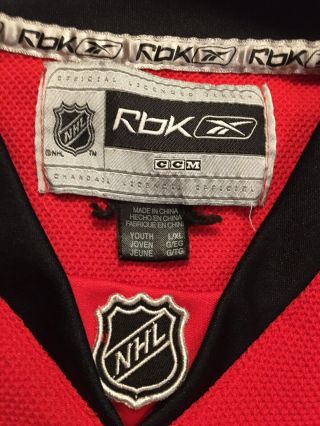 Ottawa Senators Youth L/XL Jersey Reebok NHL Hockey Sens Red 2