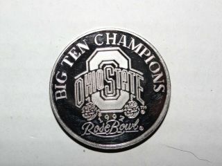 The Ohio State Buckeyes 1 Troy Oz Silver Coin 1997 Rose Bowl Big Ten Champions