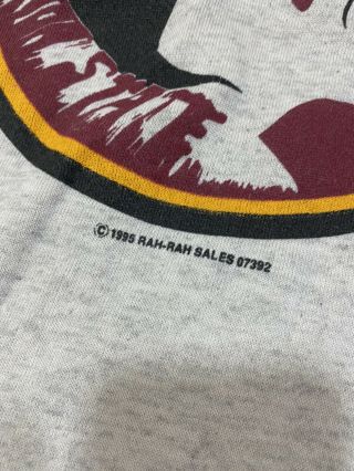 Vtg 1995 Florida State Seminoles Sweatshirt Mens XL Home Team USA FSU COLLEGE 2