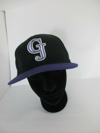 Grand Junction Rockies Baseball Hat Milb Era Fitted 5950 7 3/8 58.  7c