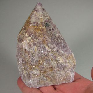 3.  9 " Purple Lepidolite Lithium Mica Crystal Top Polished Point - Brazil - 1.  2 Lb