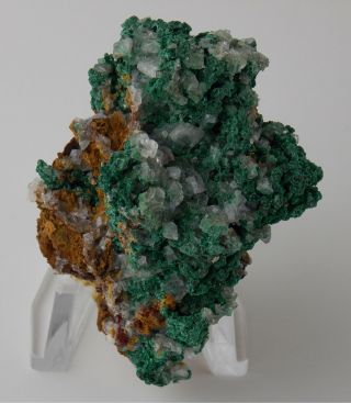 Classic Malachite And Calcite Crystals - 6 Cm - Bisbee,  Arizona 23048