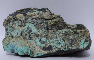 Rare Locality TURQUOISE w BARYTE - - Llanada Copper mine,  California - - ex D Reynolds 2