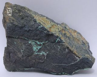 Rare Locality TURQUOISE w BARYTE - - Llanada Copper mine,  California - - ex D Reynolds 3