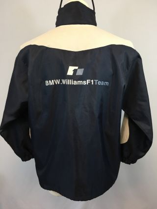 Bmw Williams F1 Team Jacket Formula 1 Dark Blue Hooded Jacket Size M