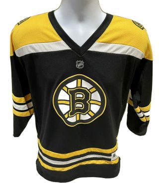 Boston Bruins Tuukka Rask Reebok Nhl Youth Hockey Jersey L/xl Black Gold