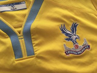 Crystal Palace FC 2014/15 Away Shirt Mens XL - Yellow Macron South London Proud 3