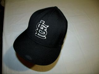 St.  Louis Cardinals Black Hat Era 59fifty 100 Wool 7 1/2 Spot On Brim