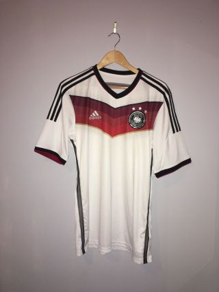 Adidas 2014 Fifa World Cup Germany National Soccer Team White Jersey Men Size L