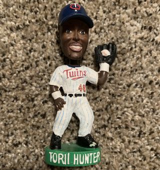 Torii Hunter Bobblehead Dreams 4.  5” Minnesota Twins Hall Of Fame Hof Rare