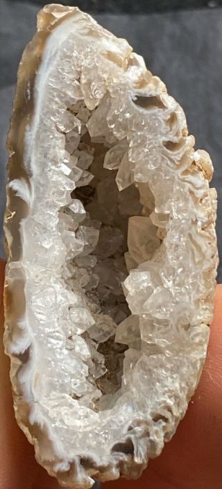 39.  7g Very Pretty Clear Crystal Geode Specimen