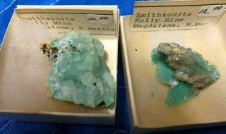 Estate Natural Science Rock Mineral Specimen Geology Smithsonite Kelly Mine Nm