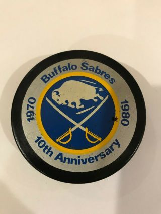 Buffalo Sabres 10th Anniversary Puck 1970 - 1980