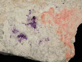 Bright Rhodochrosite With Purple Fluorite Sweet Home Mine Colorado 236gr