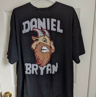 Daniel Bryan Goat Face Logo Wwe Wrestling 2 - Sided Black T - Shirt Mens Size 2xl