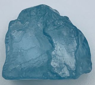 16.  35ct Facet Rough Cutting Quality Aquamarine From Nigeria Good Color,  Clearty