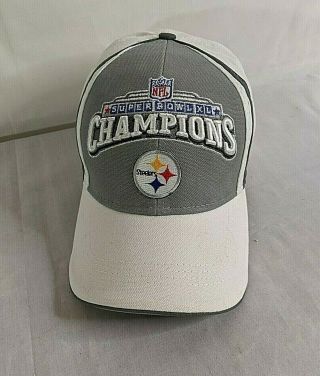 Pittsburgh Steelers Bowl Xl Champions Ball Cap Hat Nfl Reebok 2006 40th