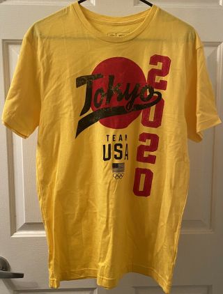 Official Tokyo 2020 Olympics Team Usa Merch T - Shirt Adult (m) Yellow