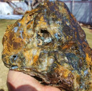 GOLDEN CRYSTAL POCKET AGATE,  Mineral,  slab,  LAPIDARY,  5.  9 lbs chunk,  specimen 2
