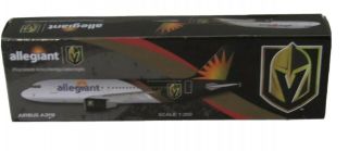 Vegas Golden Knights Allegiant Airbus A319 Model Airplane 1:200 Open Box