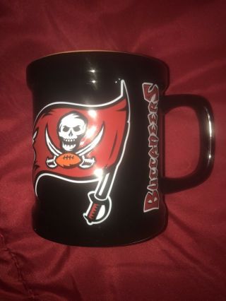 Nfl Tampa Bay Buccaneers Coffee Cup Mug Red Black Orange