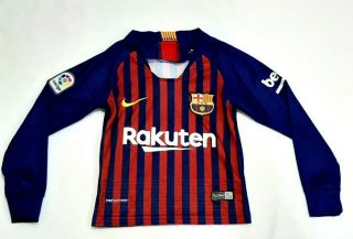 Fc Barcelona Lionel Messi Nike Toddler Soccer Jersey Size 14 La Liga Spain
