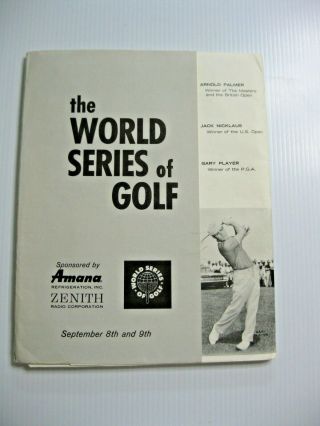 1962 World Series Golf Arnold Palmer Jack Nicklaus Gary Player Firestone Cc,