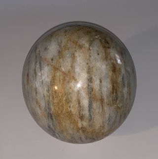 5 " Polished Marble Stone Granite Decorative Round Sphere Ball Brown \tan 6 Lbs