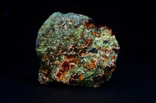 Jh18750 Green,  White And Orange Sphalerite,  Horn Silver Mine,  Ut