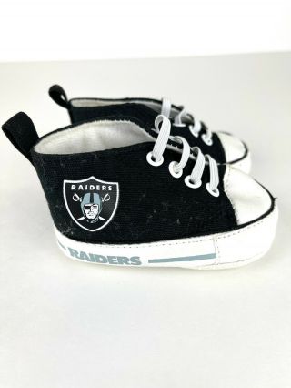 Baby Nfl Raiders Baby Size 0 - 6 Months Shoes