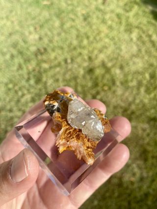 Exceptional Old Stock Gem Cerussite On Barite,  Mibladen,  Morocco