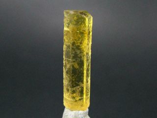 Gem Heliodor Golden Beryl Crystal From Tajikistan - 6.  2 Carats - 0.  9 "