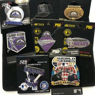 Set Of 8 Colorado Rockies Logo Collector Pins Blowout Price