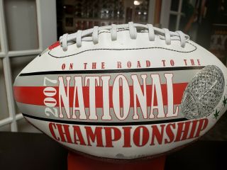The Ohio State Buckeyes 2007 Road To The National Championship Souvenir Football