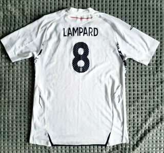Lampard England 2007 2008 2009 Home Shirt Size Yxl/s Jersey